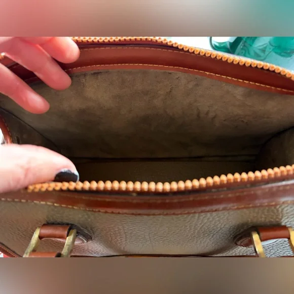 Dooney & Bourke Brown and Tan Tote - Picture 8 of 11